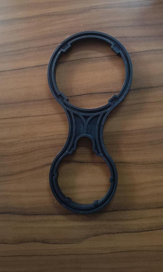 AQUANERO+ Ro System 2 in 1 Open End RO Double Wrench Spanner opener key Model-Suited for 10" Pre Filter and Membrane Housing (BLACK)